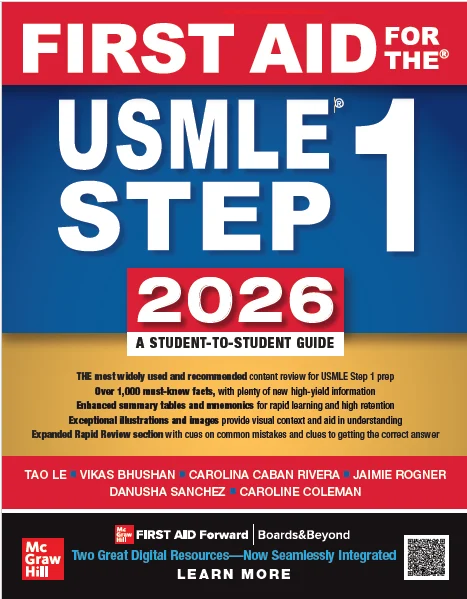 First Aid for the USMLE Step 1 2026, 36th Edition